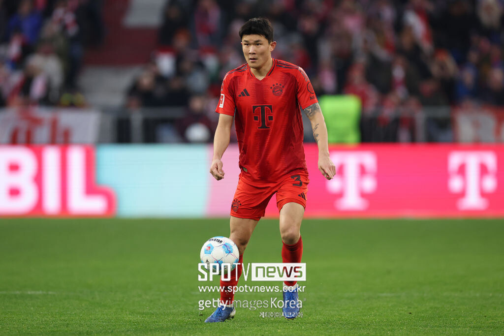 '아스널 이적설' 김민재, 정작 아스널 앞에서 전반 45분만 뛰었다…케인 'UCL 10경기 연속골'에도 뮌헨 2-2 무승부