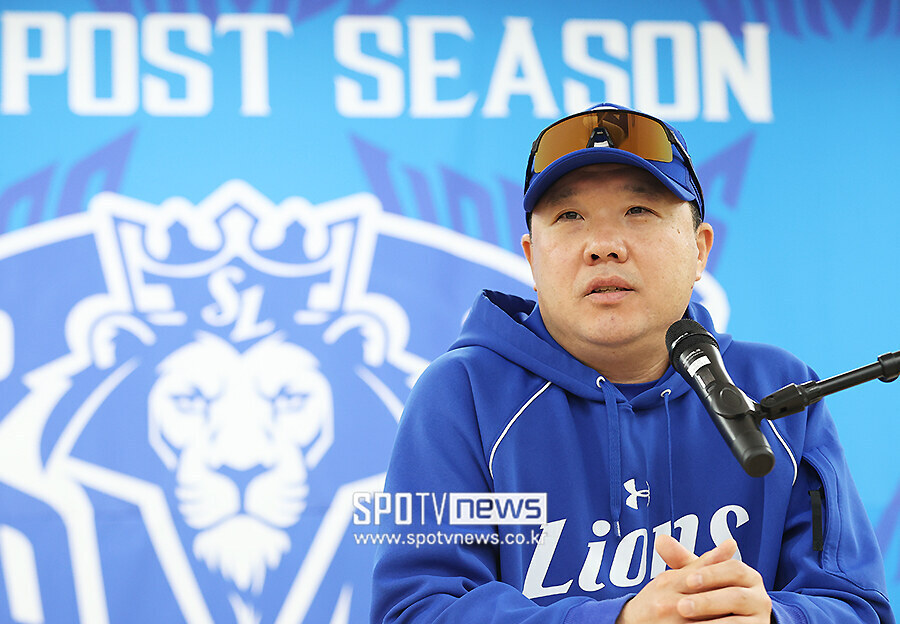 [포토S] 박진만 감독, "하루 더 쉰다고 달라질 것 없다"