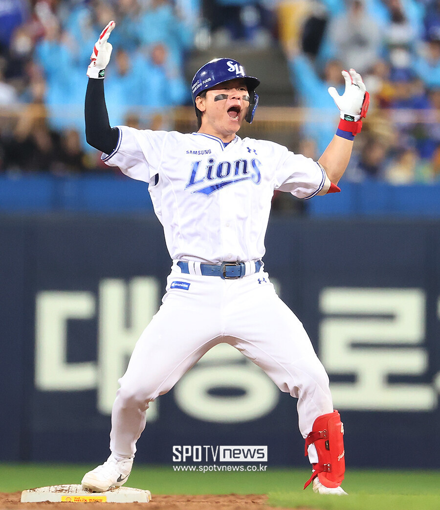 [포토S] '동점타' 박승규, 뜨거운 포효!